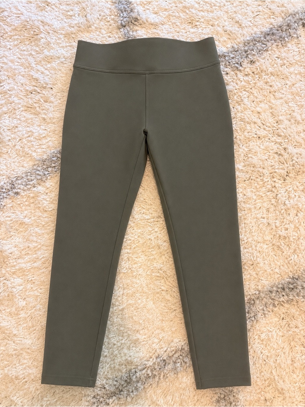 Olive Colored High-Rise Leggings